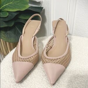 Zara Beige kitten Heels